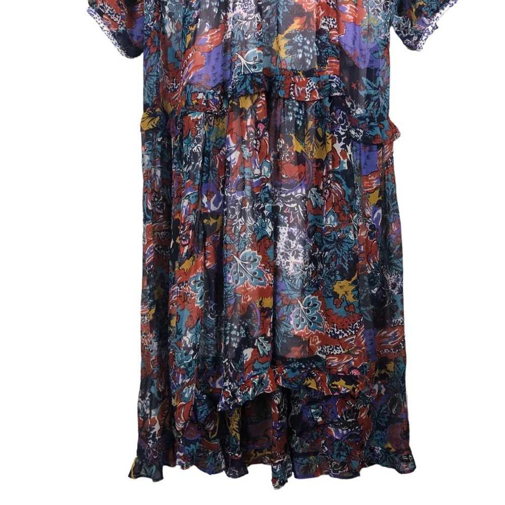 Anthropologie‎ Maeve Annabella Maxi Dress Size 4P Boho Floral Hippie Gypsy Indie - Picture 6 of 16